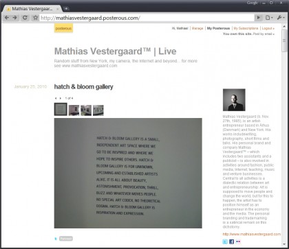 Mathias Vestergaard LIVE on Posterous